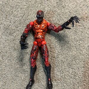 Carnage 6" Action Figure Spider Man Marvel Legends 2003 Toy Biz Posable Vintage